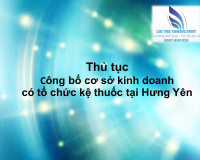 Thủ tục công bố cơ sở kinh doanh có tổ chức kệ thuốc tại Hưng Yên
