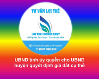 UBND tỉnh ủy quyền cho UBND huyện quyết định giá đất cụ thể