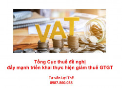 Tổng Cục thuế đề nghị đẩy mạnh triển khai thực hiện giảm thuế GTGT