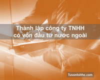 Thành lập công ty TNHH có vốn đầu tư nước ngoài