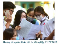 Hướng dẫn phúc khảo bài thi tốt nghiệp THPT 2022
