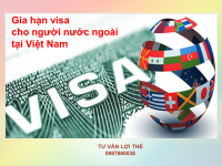 Gia hạn visa cho người nước ngoài tại Việt Nam